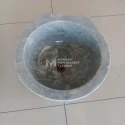 Gray Marble Round Hammam Sink With Drain