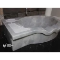 Gray Marble Palace Design Washbasin