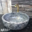 Tigerskin Marble Round Washbasin