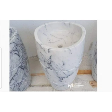 Lilac Marble Special Design Pedestal Sink