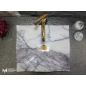 Lilac Marble Wavy Leaf Design Sink