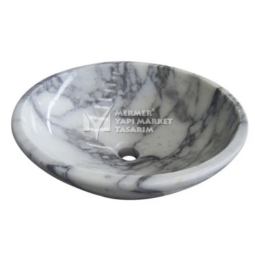Lilac White Marble Bowl Washbasin