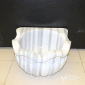 Marmara Thin Sliced Earless Marble Hammam Sink