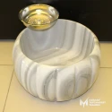 Marmara Striped Pumpkin Model Hammam Sink