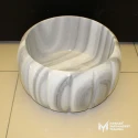 Marmara Striped Pumpkin Model Hammam Sink