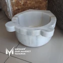 Mugla White Marble Standard Hammam Sink