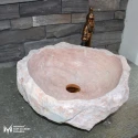 Pink Travertine Naturel Design Washbasin