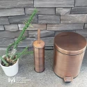 Rose Gold Stainless Steel Trash Can With Pedal
