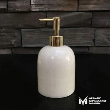 White Marble Liquid Soap Dispenser