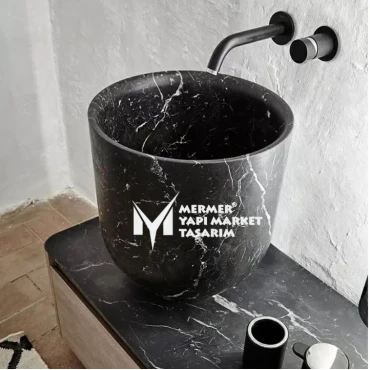 Toros Black Footed Bucket Design Washbasin