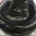 Toros Black Curved Rectangular Washbasin
