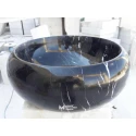 Toros Black Curved Washbasin