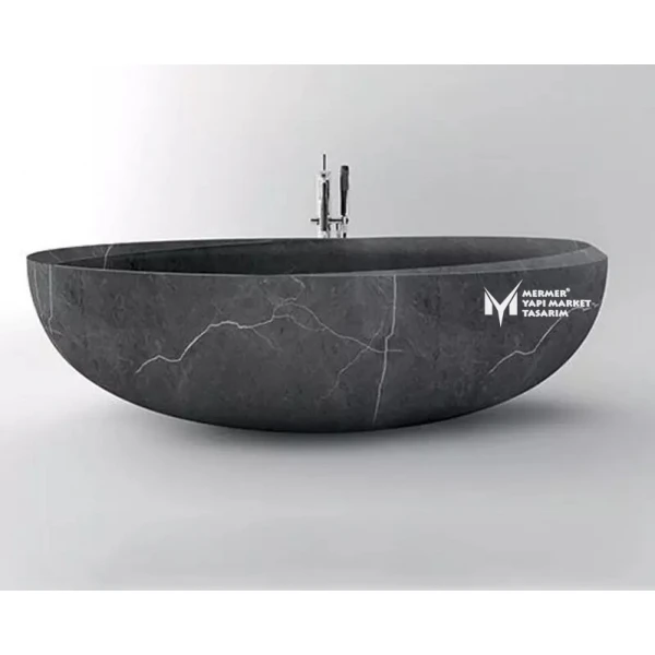 Toros Black Marble Bathtub