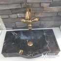 Toros Black Marble Palace Design Sink