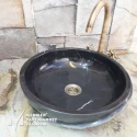 Toros Black Special Design Flat Bowl Washbasin