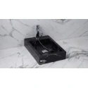 Tros Black Side Faucet Square Sink