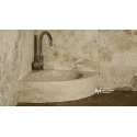 Travertine Faucet Outlet Corner Sink