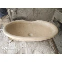 Travertine Barber Design Ellipse Washbasin