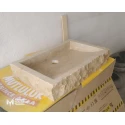 Travertine Split Face Outside Rectangular Sink