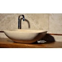 Travertine Bowl Square Sink