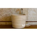 Travertine Water Bucket Design Washbasin