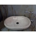 Travertine Oval Rectangular Sink