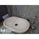 Travertine Oval Rectangular Sink