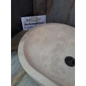 Travertine Oval Rectangular Sink