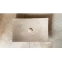 Travertine Leaf Design Sink