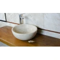 Travertine Round Washbasin