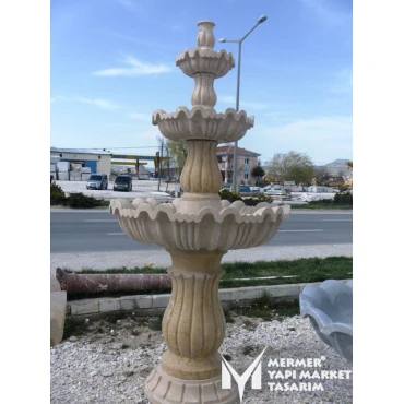 Travertine Special Embroidered Pool Fountain