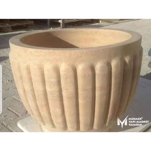 Travertine Slim Melon Sliced Deep Hammam...