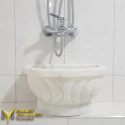 White Marble Moon D Design Hammam Sink