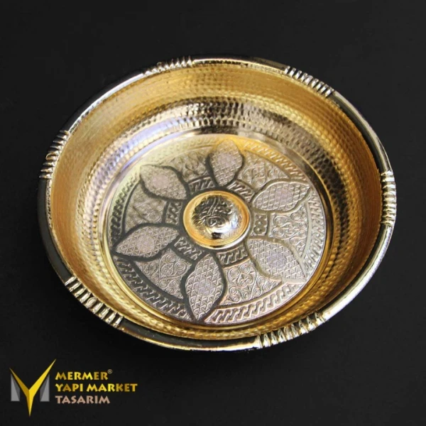 Gold Plated Ottoman Bath Bowl - Brass