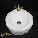 Crystal White Faucet Outlet Explosion Washbasin