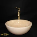 Honey Onyx Mini Round Washbasin