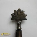 Black Antique Leaf Ottoman Tap - Hose Fitted
