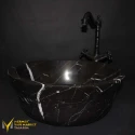 Toros Black Marble Design Bowl Washbasin