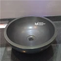 Basalt Black Round Washbasin