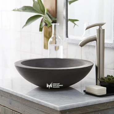 Basalt Black Bowl Washbasin