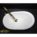 Crystal White Gondola Design Wash Basin